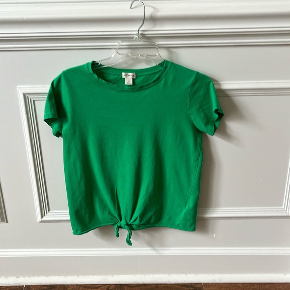 Crewcuts Girls Size 14 Green Short Sleeved Top